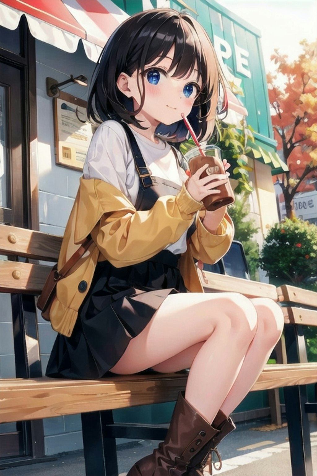 カフェ好きな女の子