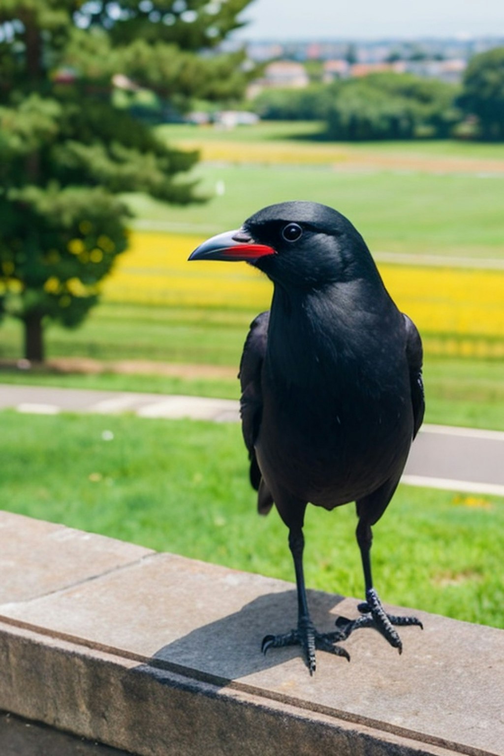 学園のカラス