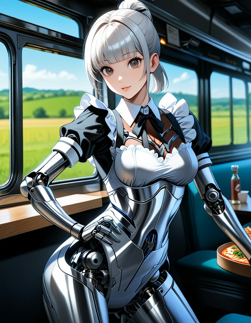 食堂車の日のメカ子