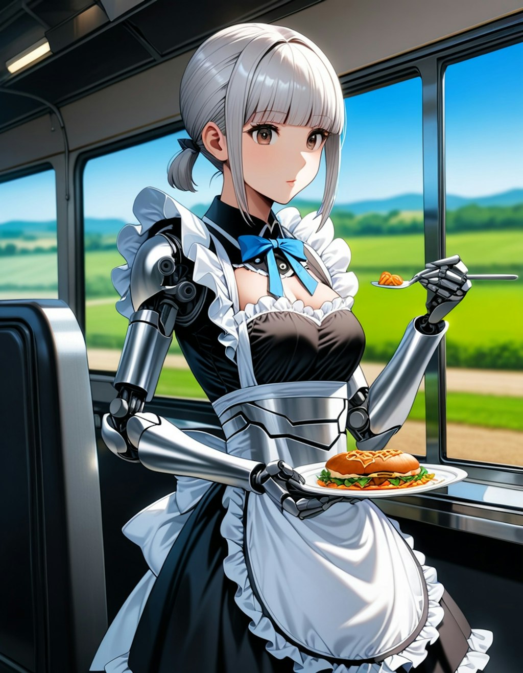 食堂車の日のメカ子