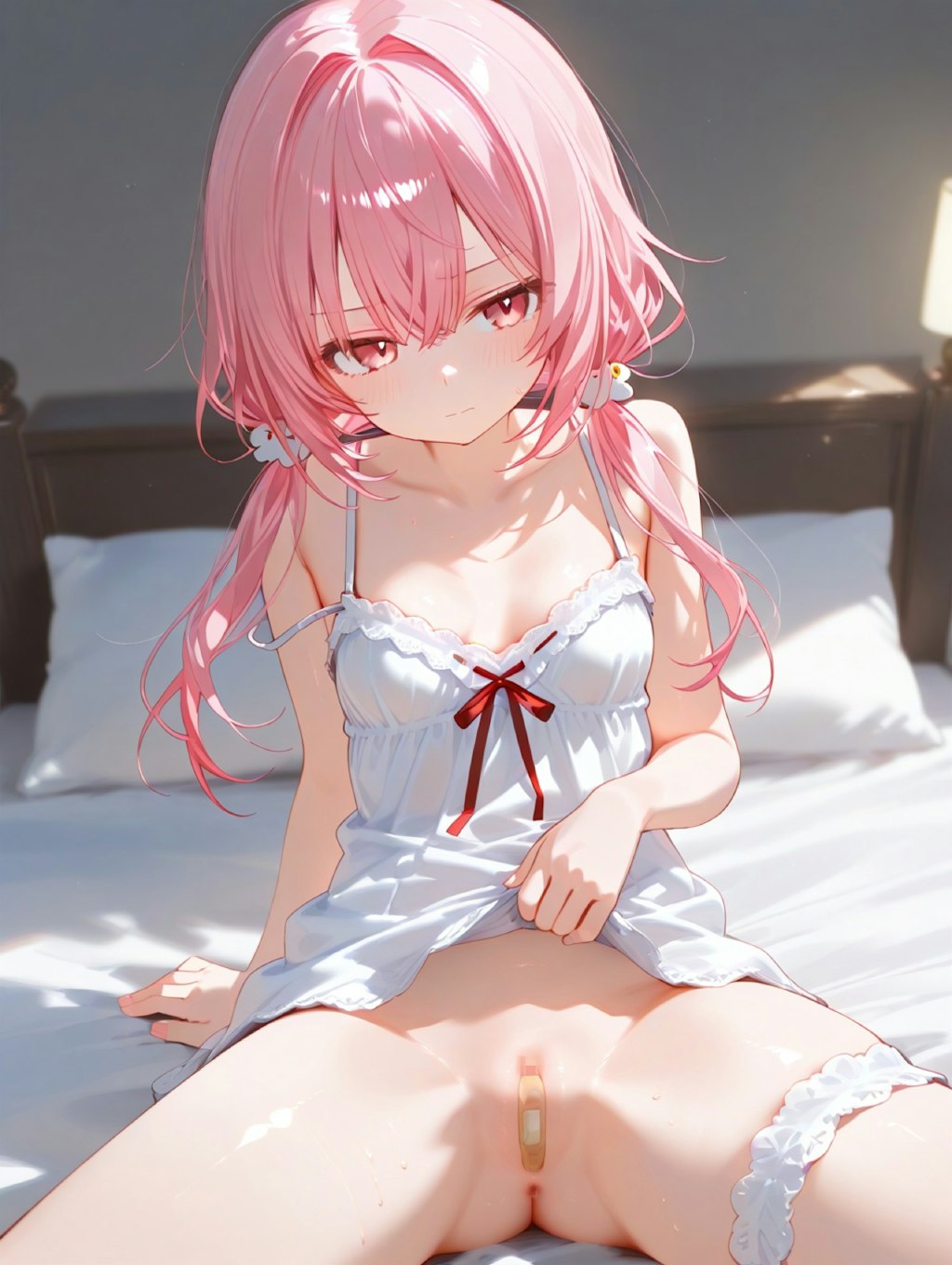 ピンク髪ちゃんのーぱてぃ絆創膏チャレンジ
