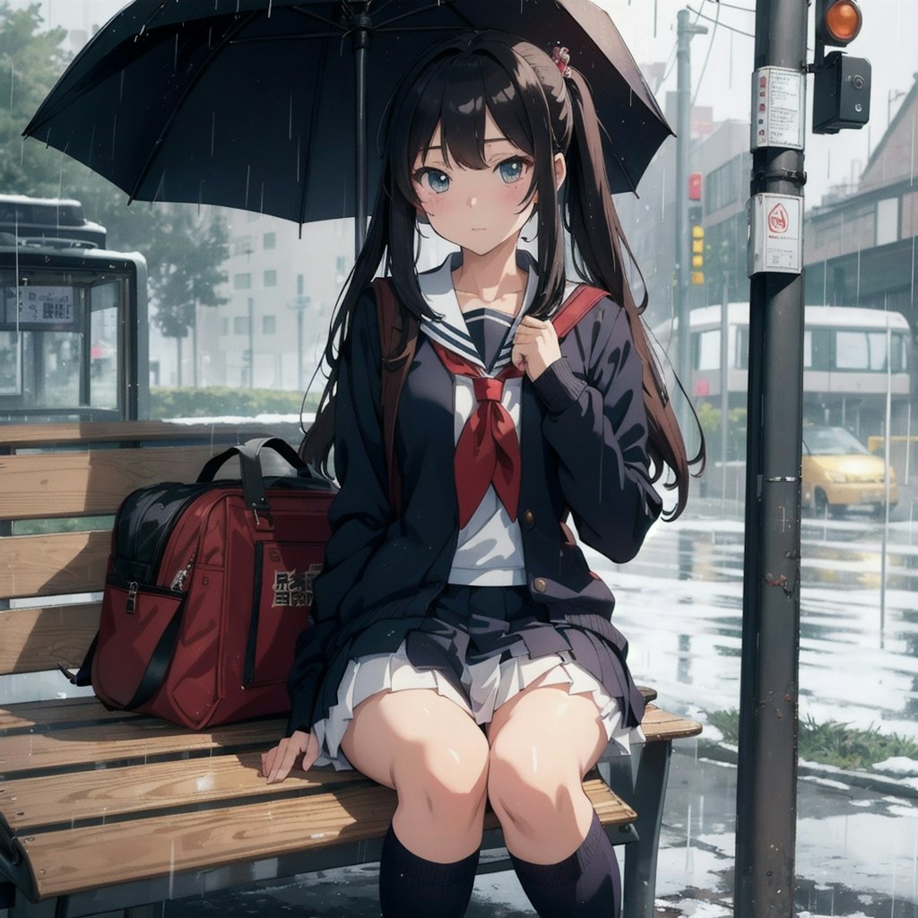 今朝は雨ですね。