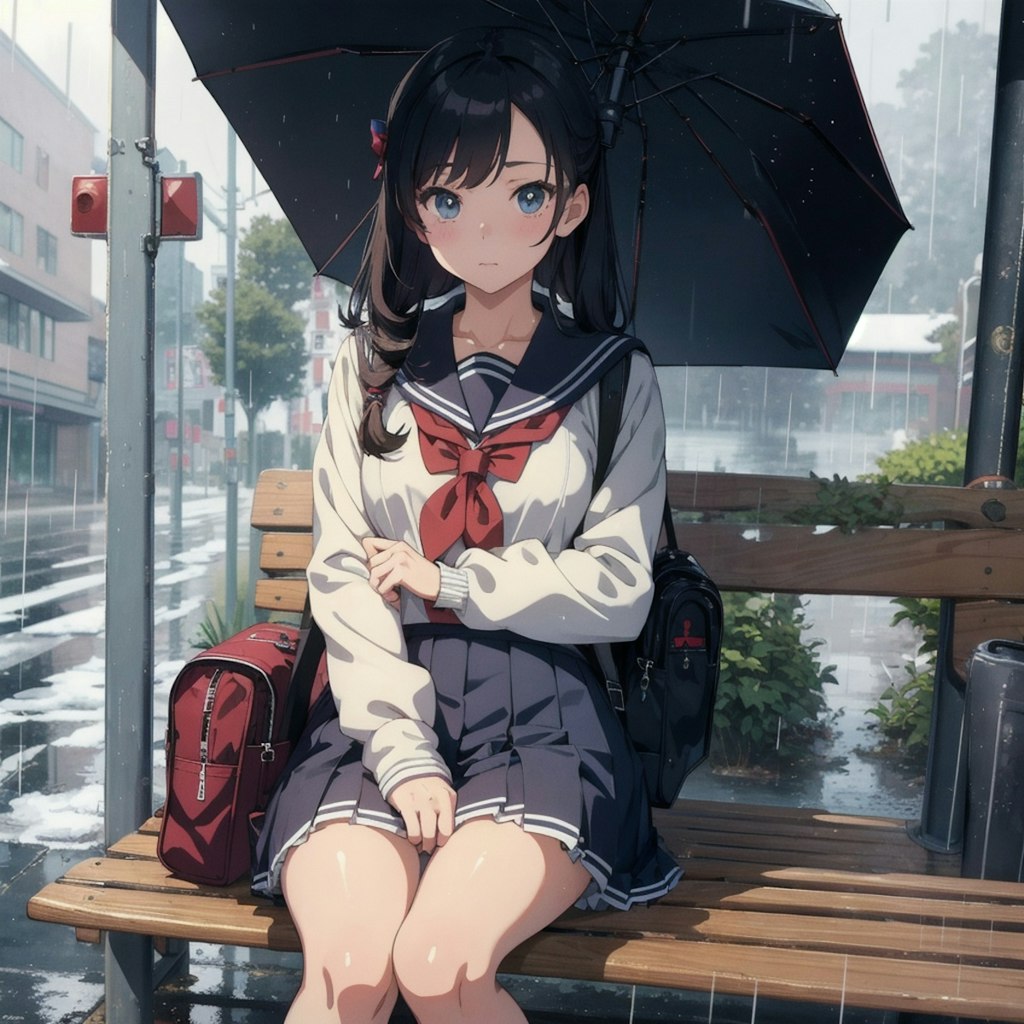 今朝は雨ですね。