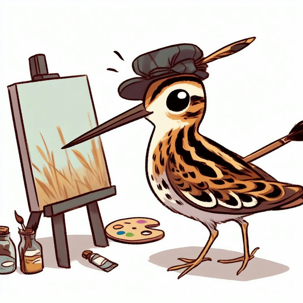 Shorebird painting