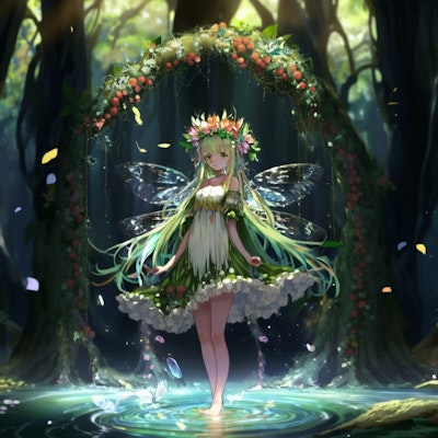 forest fairy girl