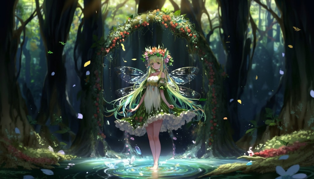forest fairy girl