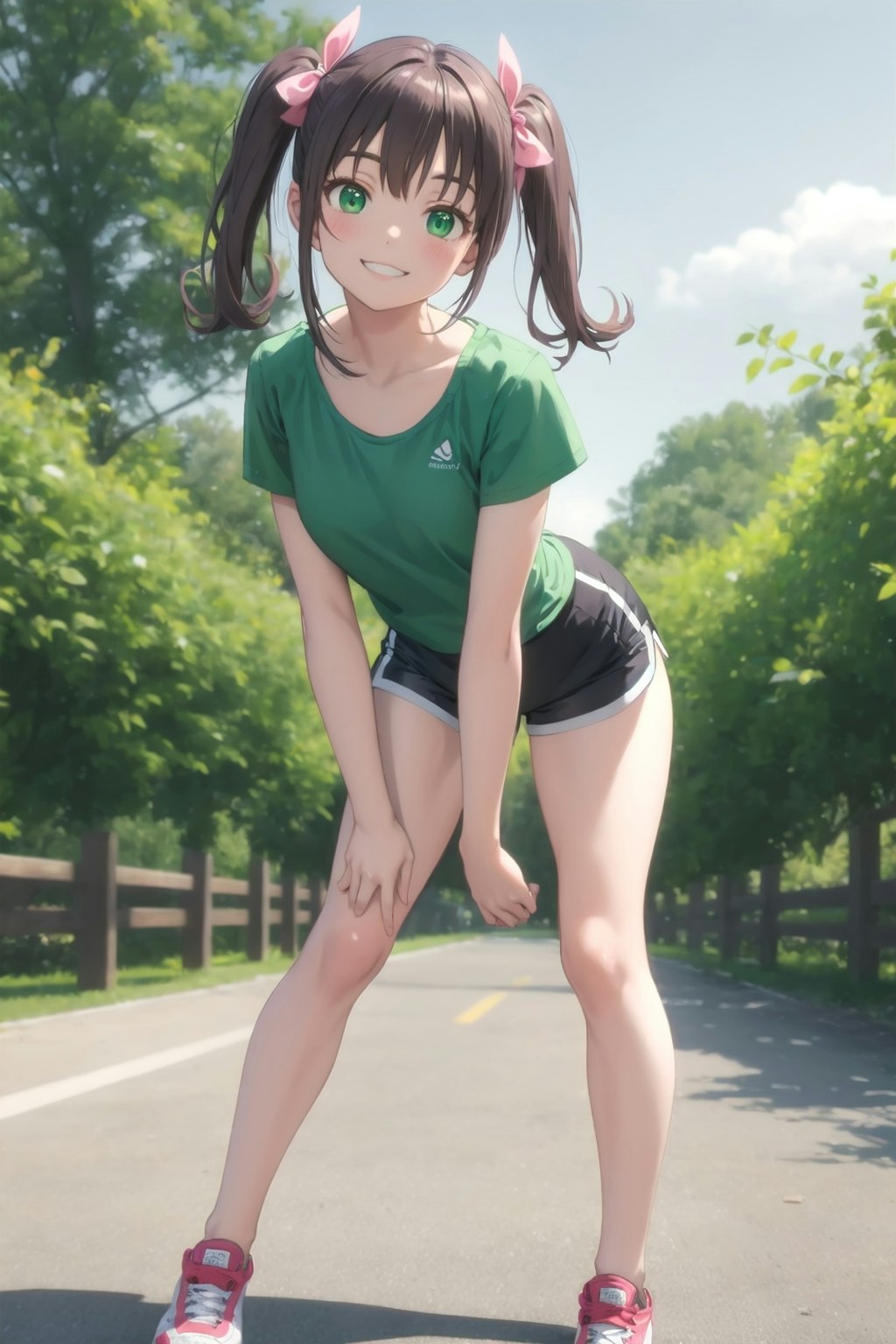 Cute sporty girl