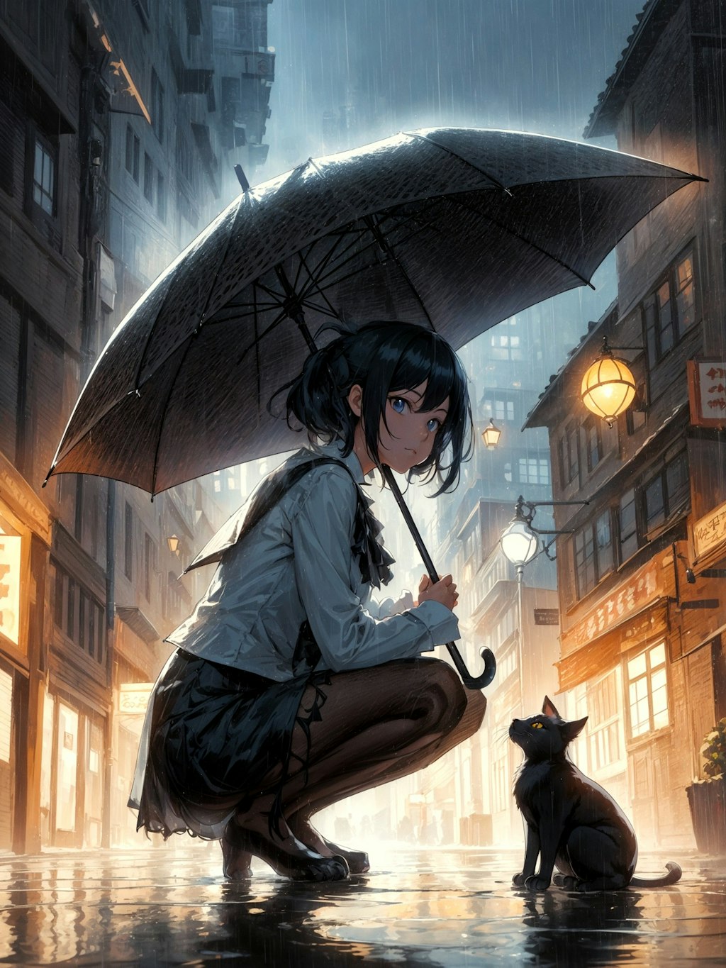 in the rain