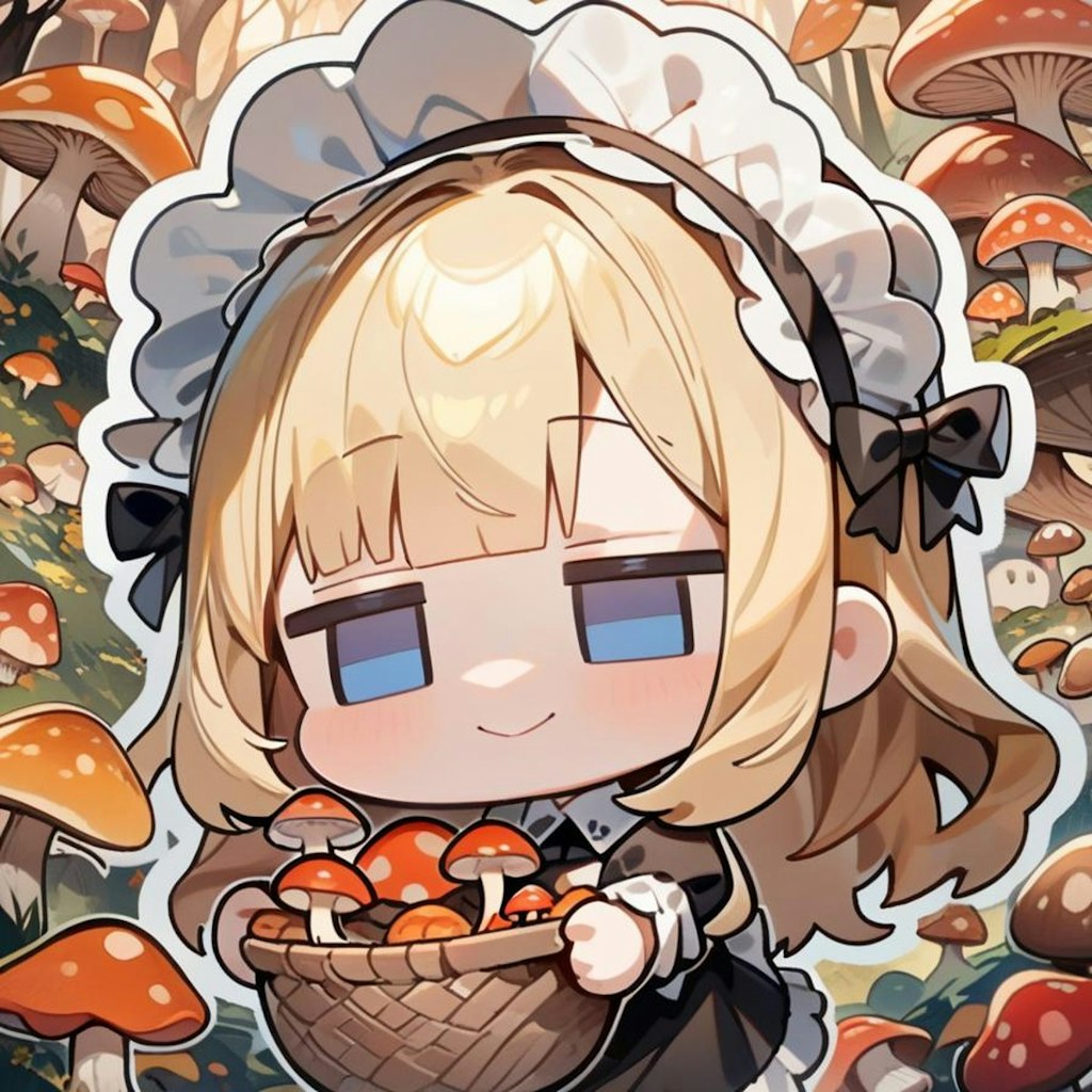 🍄キノコ狩りだよ！メイドちゃん！🍄