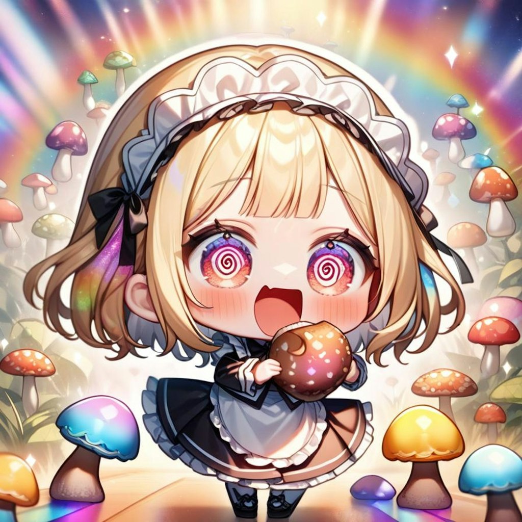 🍄キノコ狩りだよ！メイドちゃん！🍄