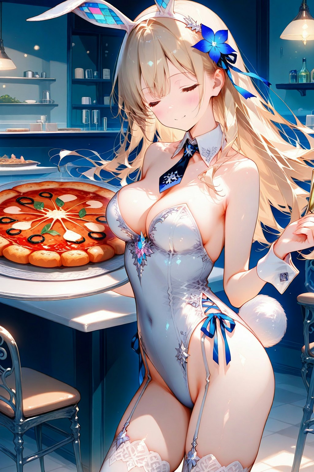 ピザお待たせしました