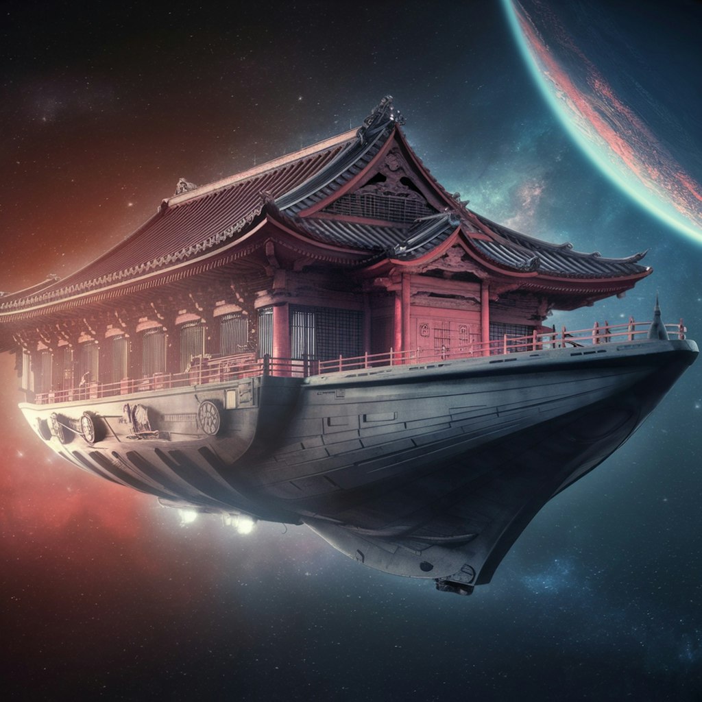 お寺の宇宙船