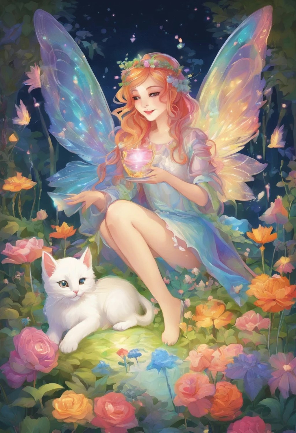 妖精と白猫