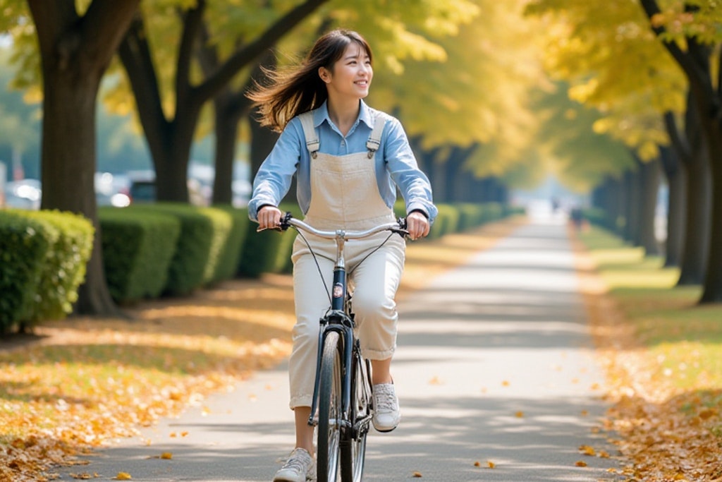 秋のサイクリング