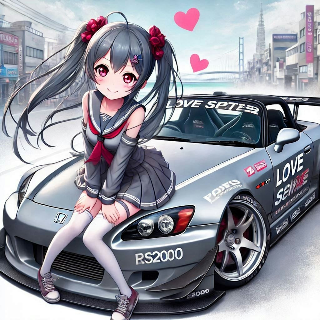 ラブライブキャラとホンダS2000のドリ車