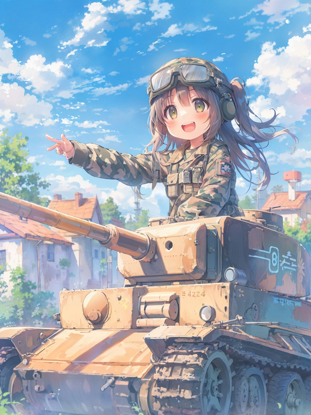 ちびっ子戦車隊員