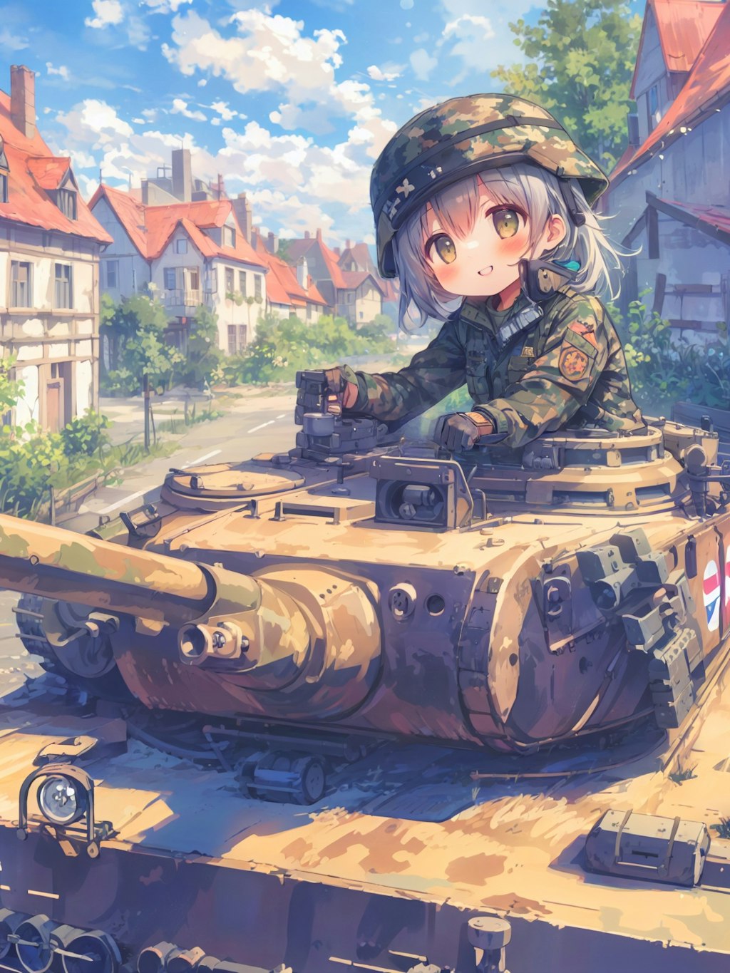 ちびっ子戦車隊員