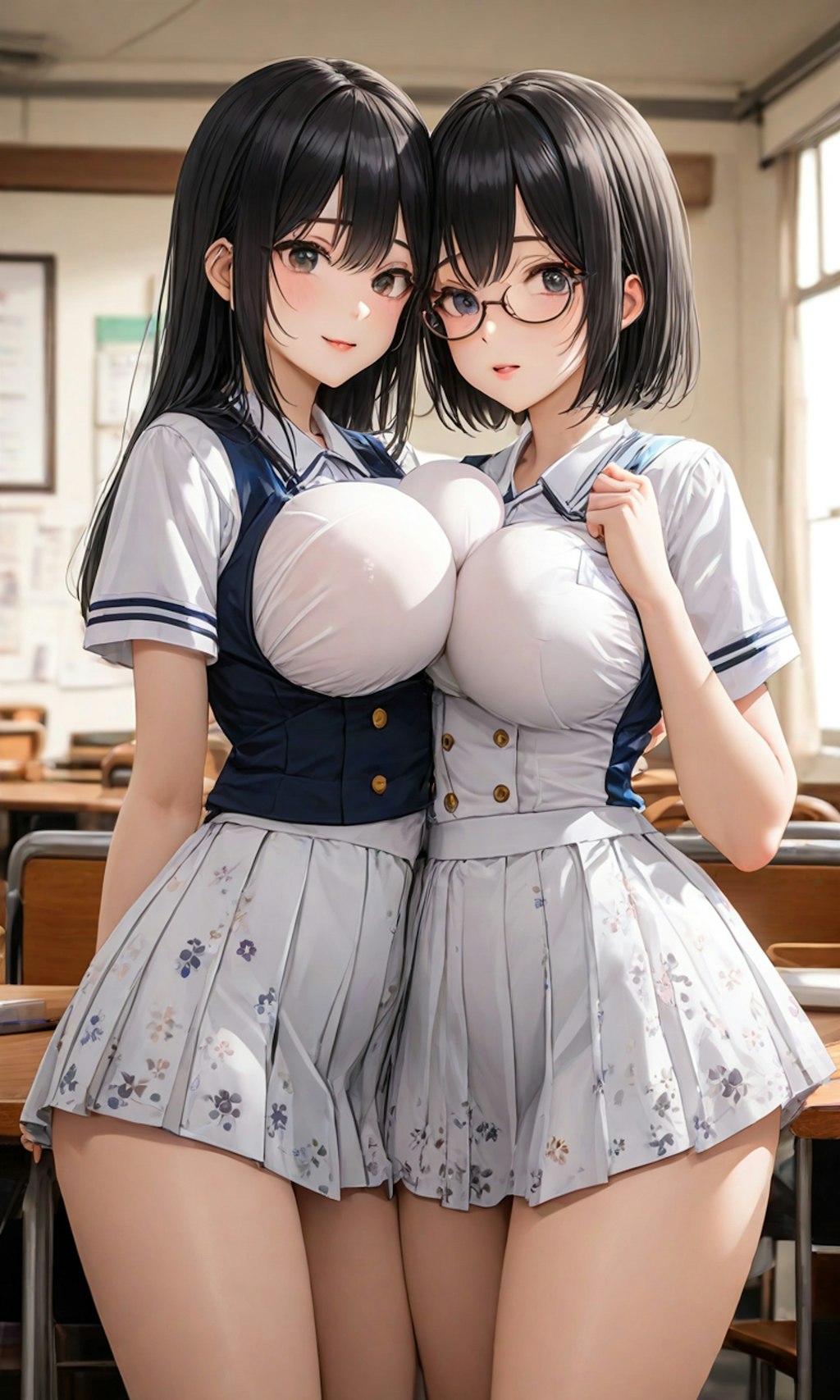 パンチラとセーラー服と眼鏡と女子高校生と