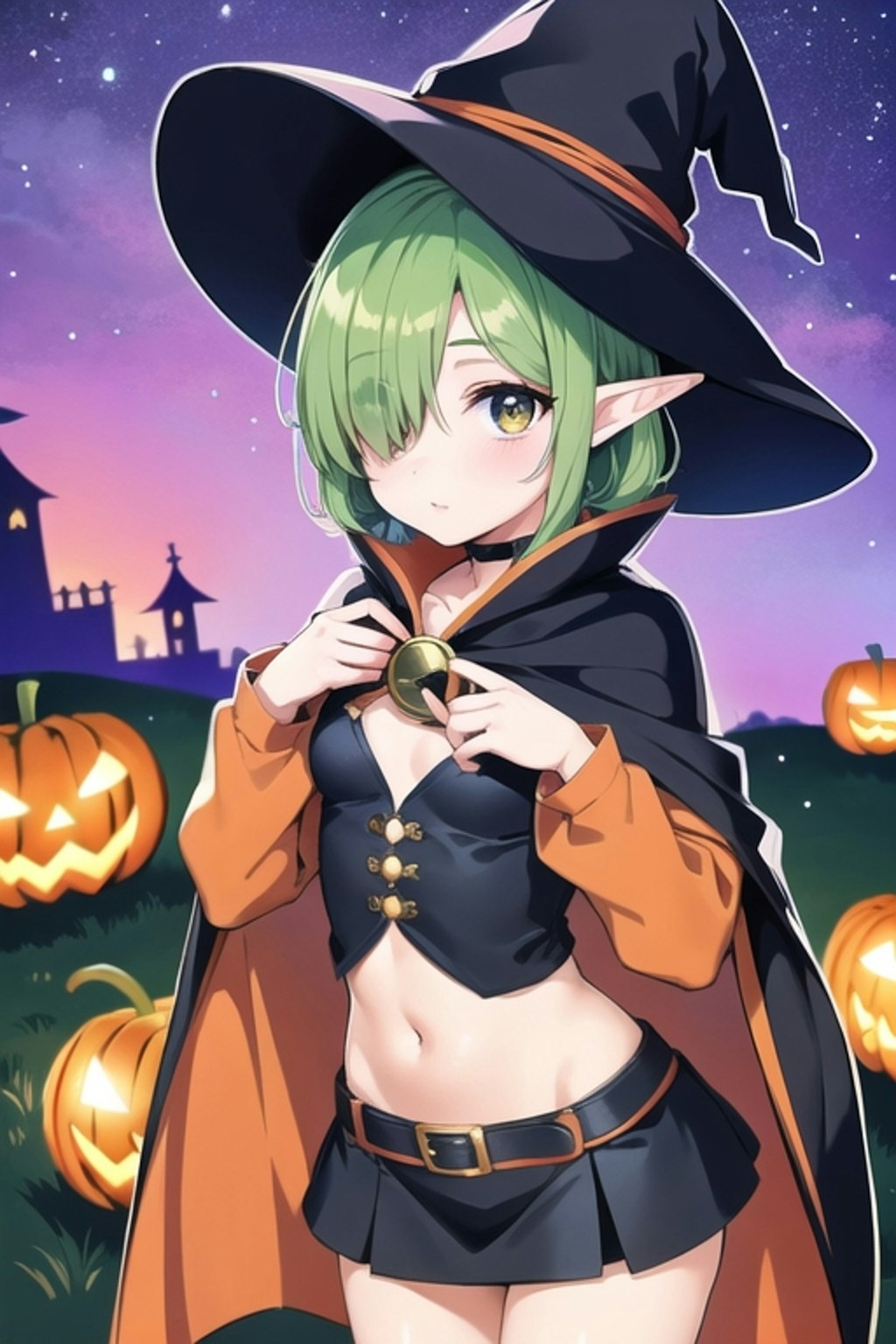 魔女3姉妹💚〜ハロウィンパーティーのジンジャーエール姉妹💚次女エールちゃん〜