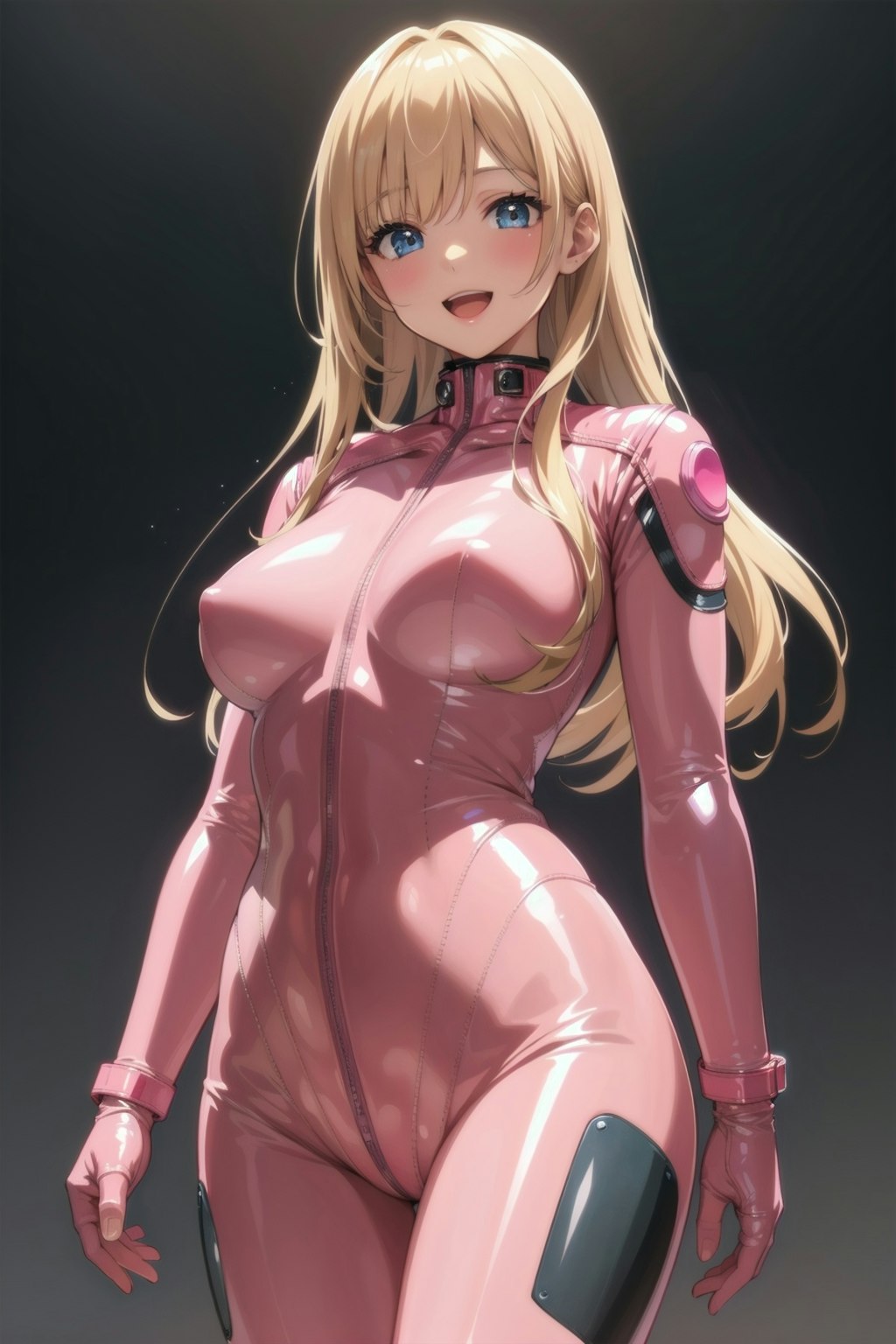 pink plastic suit