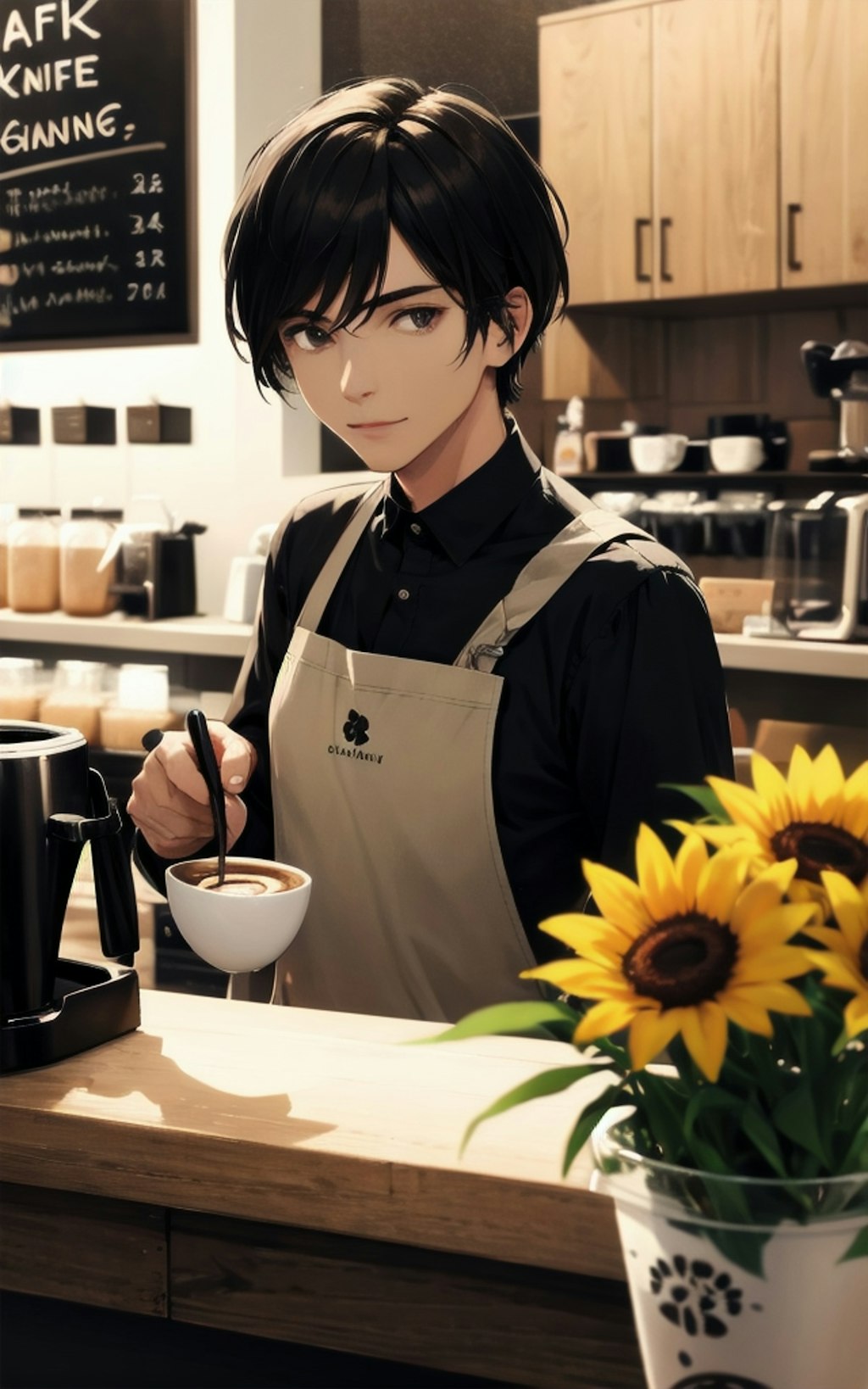 Handsome Coffee Barista