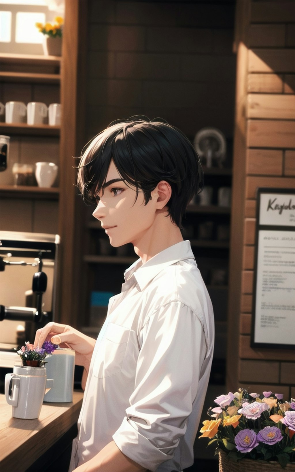 Handsome Coffee Barista