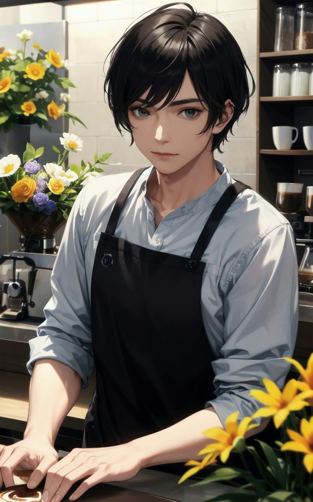 Handsome Coffee Barista