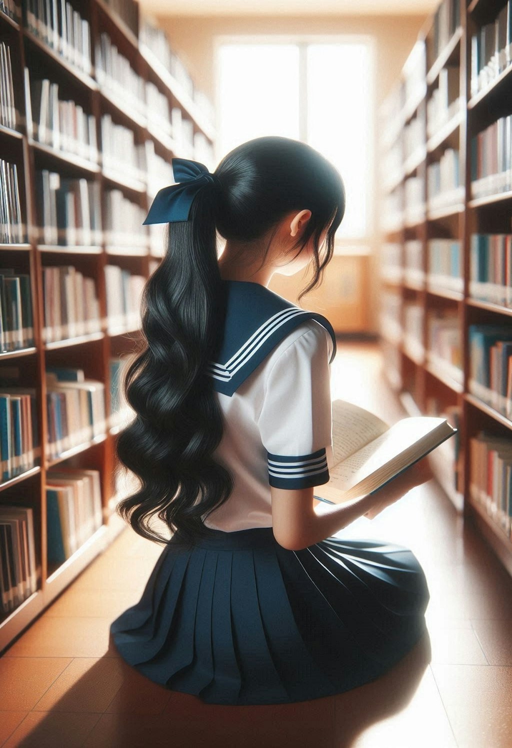 図書館で読書 05/18