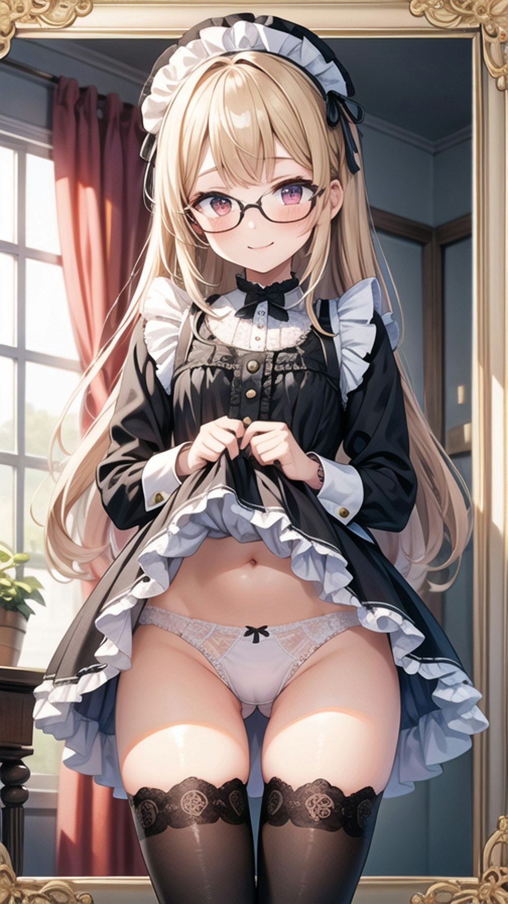 メイドさんのパンチラ