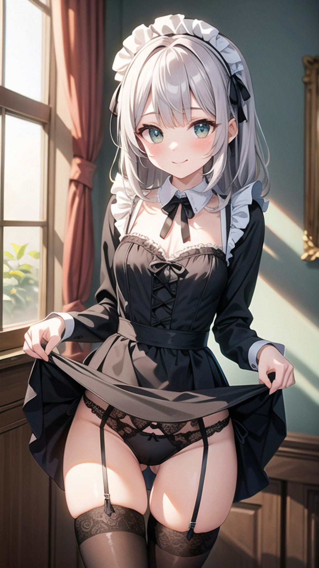 メイドさんのパンチラ