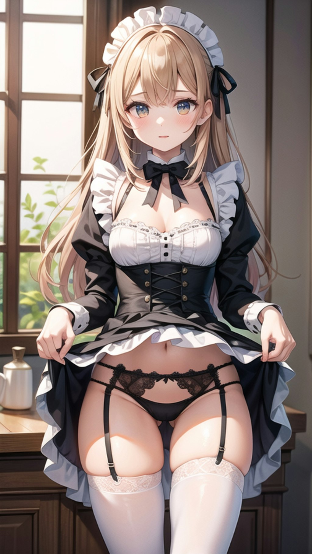 メイドさんのパンチラ