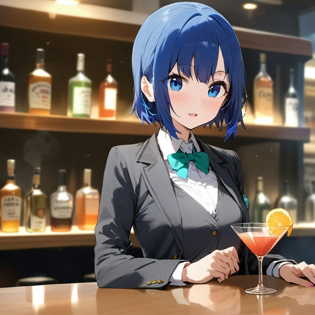 Barのマスターガール