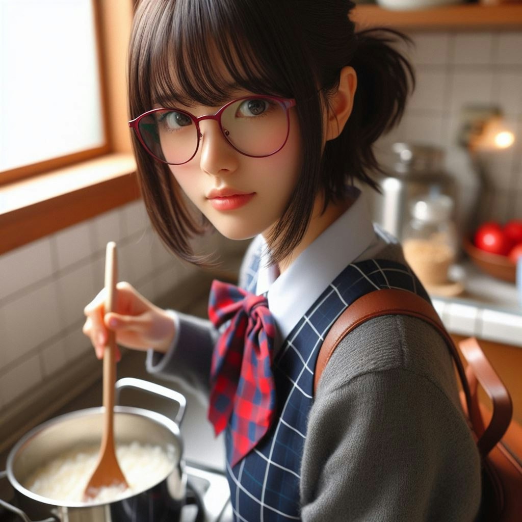 眼鏡女子 楓の手料理
