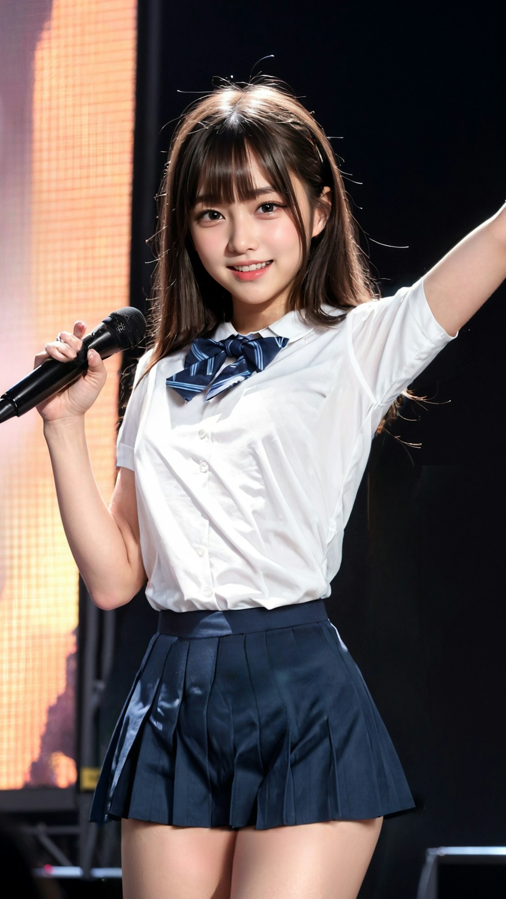 【動画有】JKアイドルのたくし上げ＆全裸差分