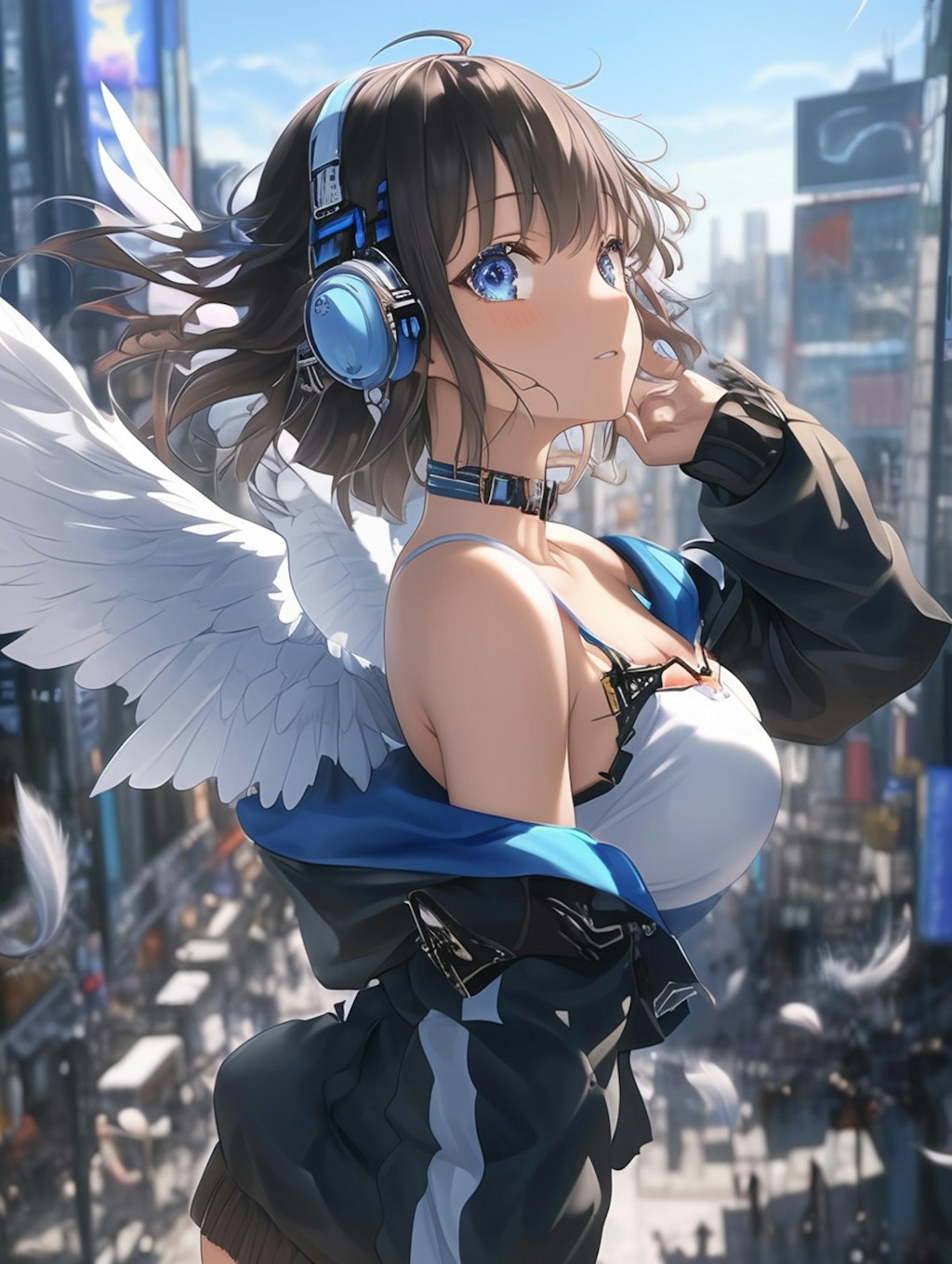 翼を広げて、君を守るから。/“I’ll spread my wings and protect you.”