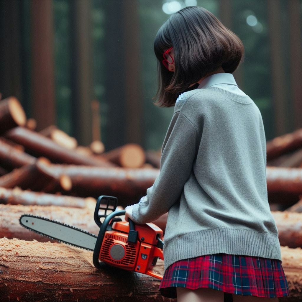 眼鏡女子 楓 立ち上がる