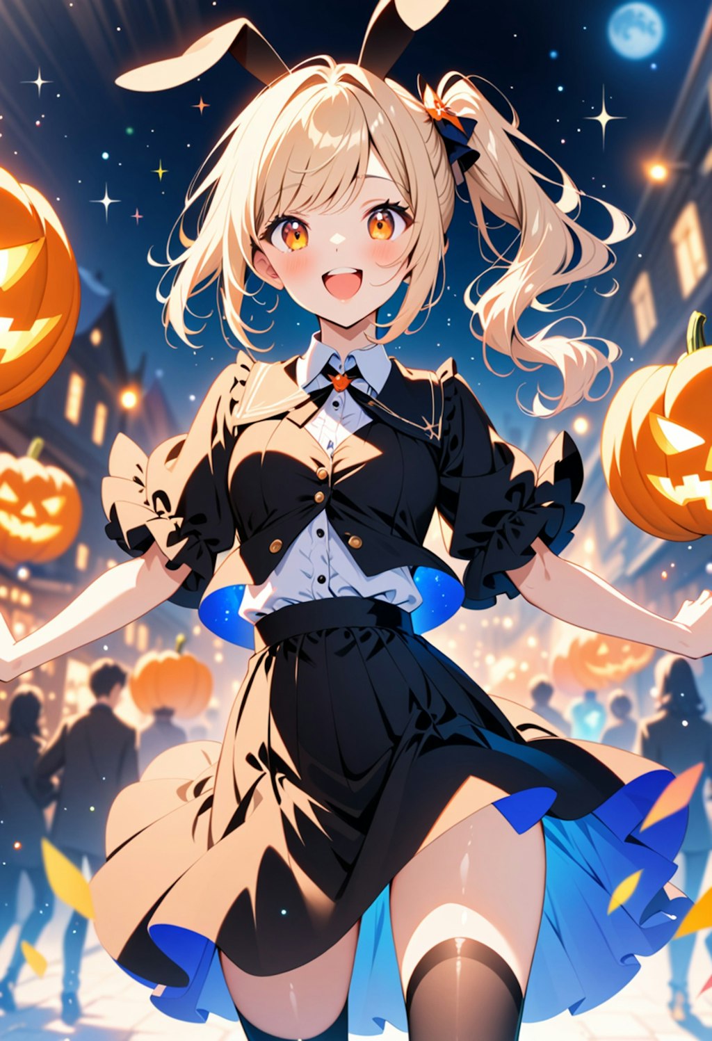 ハロウィンで魔女っコス