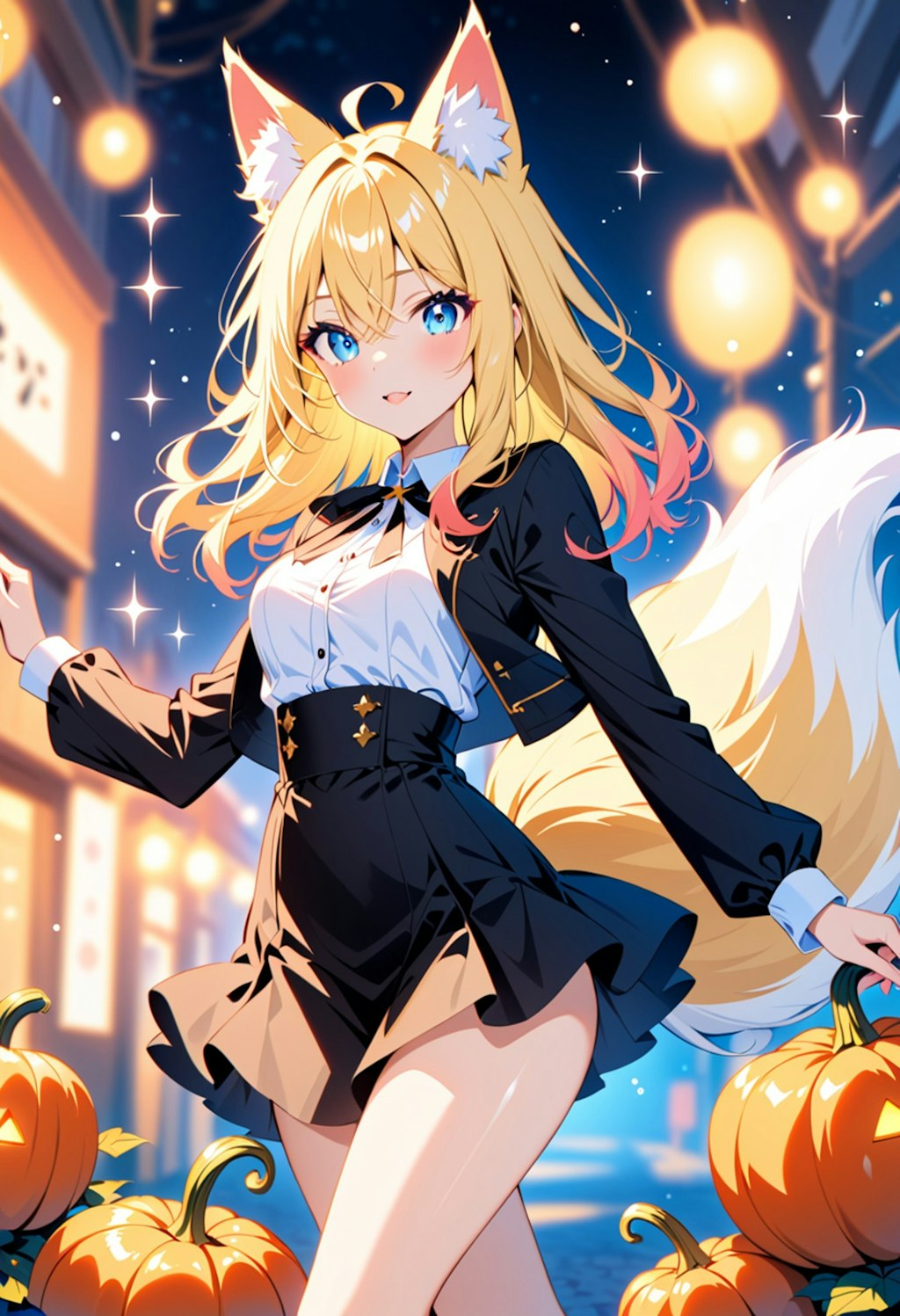 ハロウィンで魔女っコス