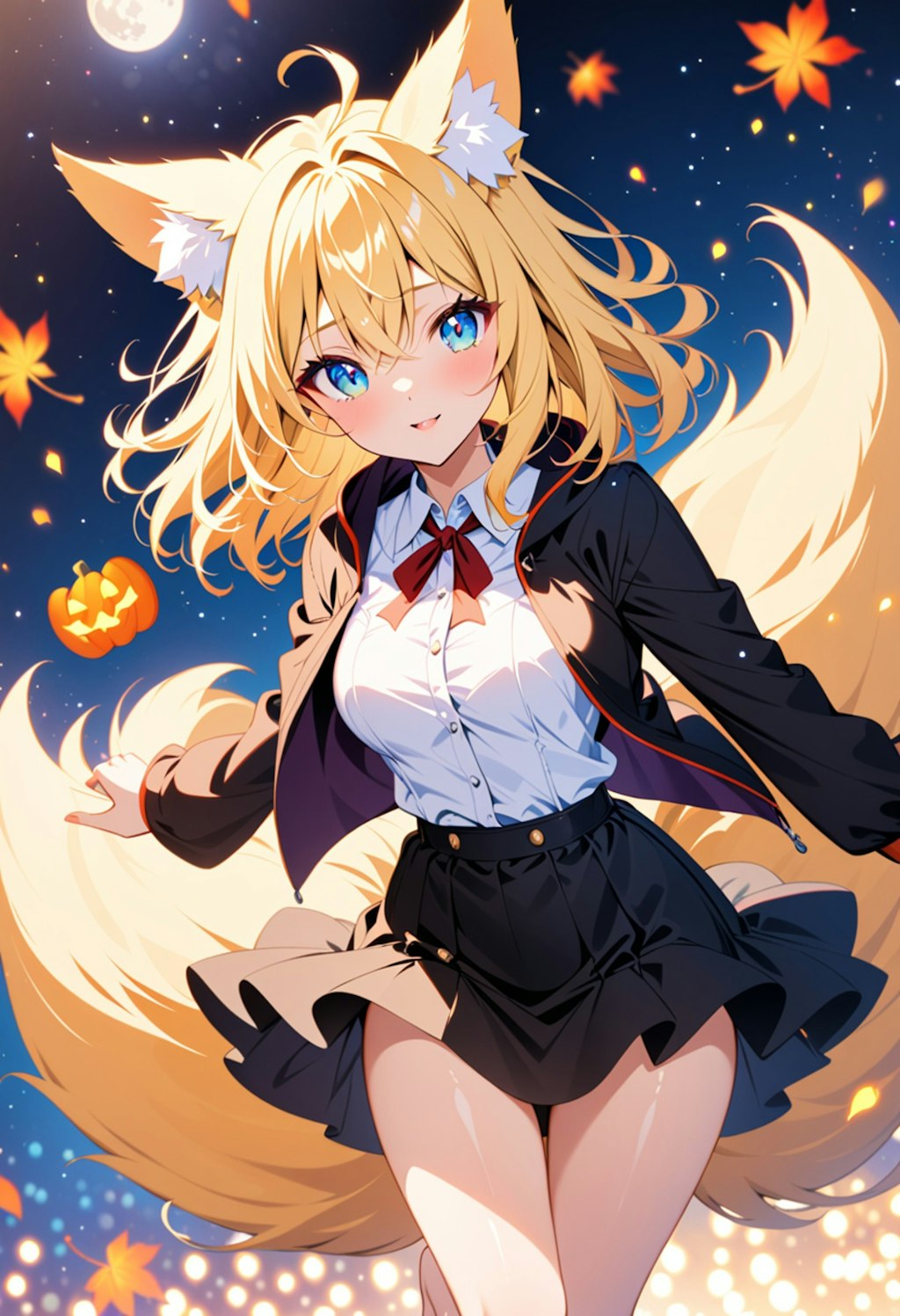 ハロウィンで魔女っコス