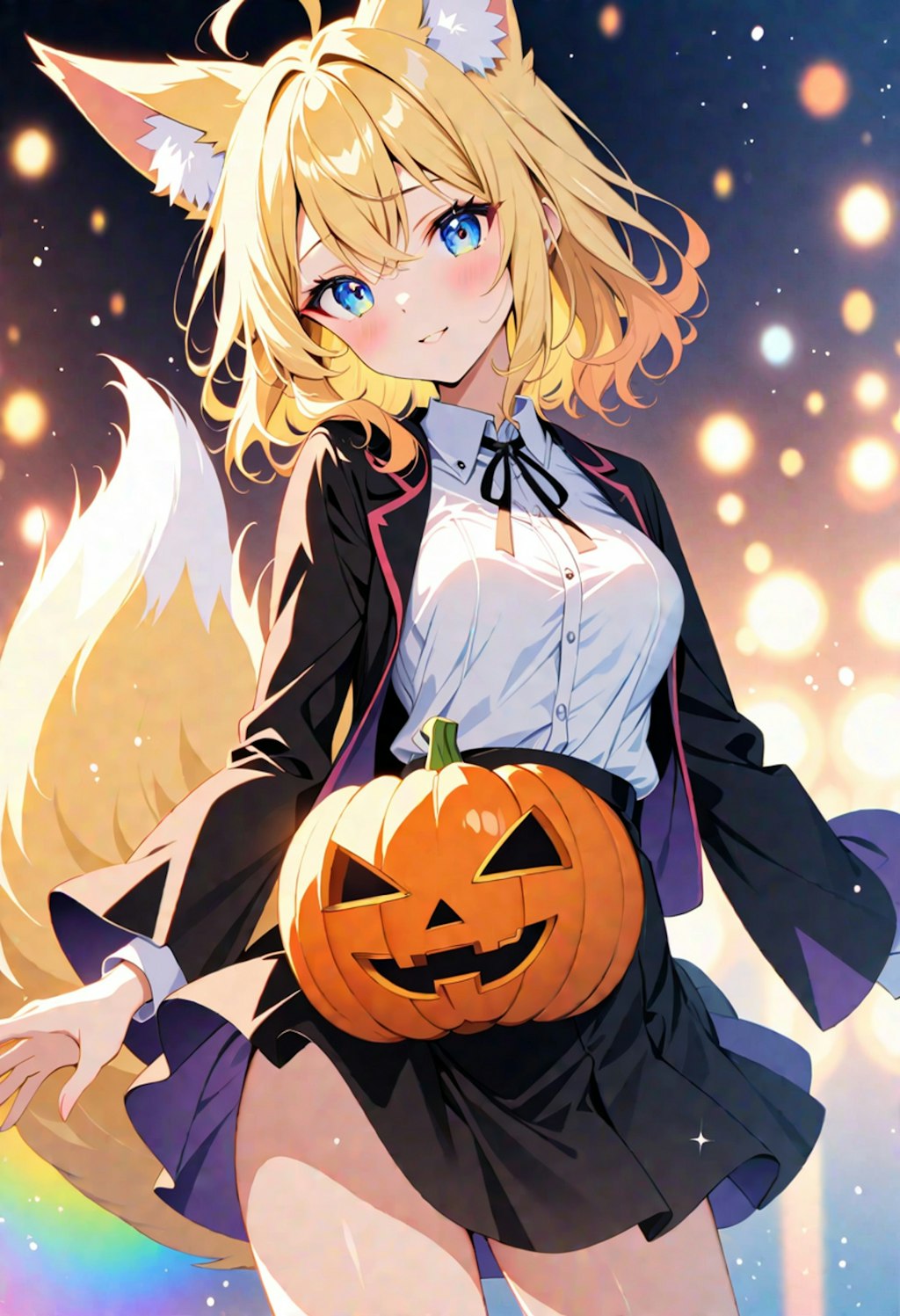 ハロウィンで魔女っコス