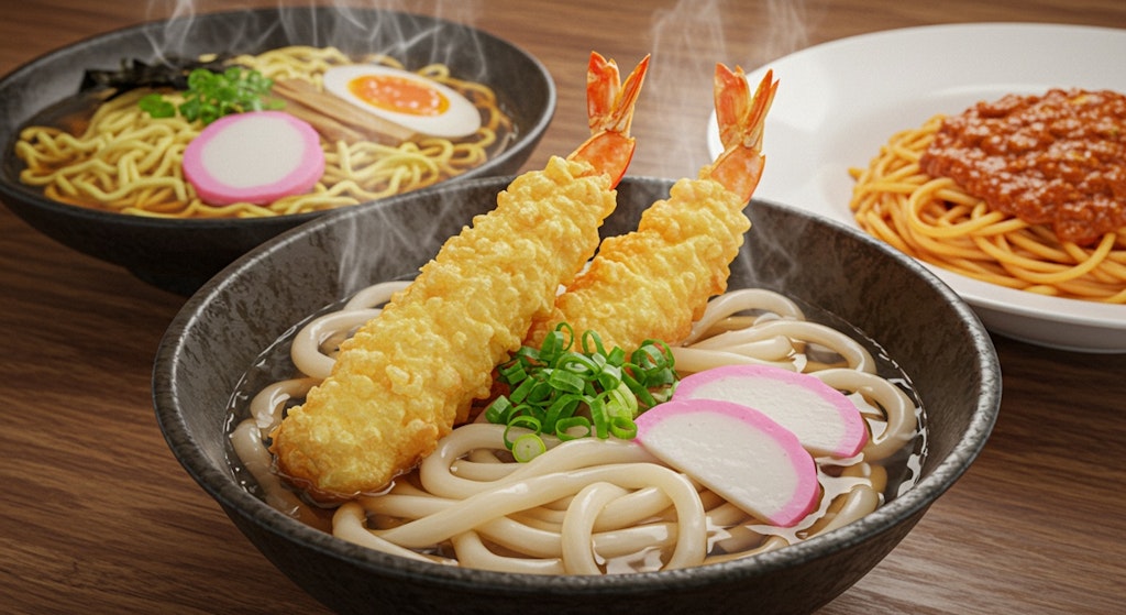 深夜食堂の麺類セット