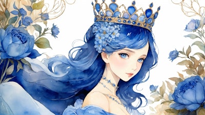 watercolor : princess : rose 3