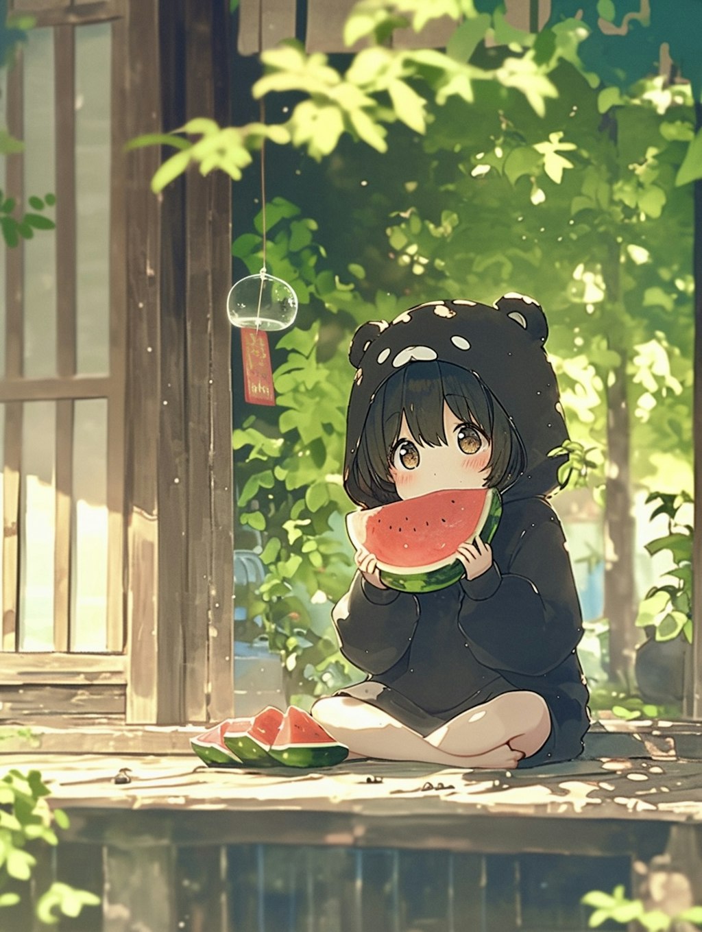 くま娘✖︎スイカ🍉🐾