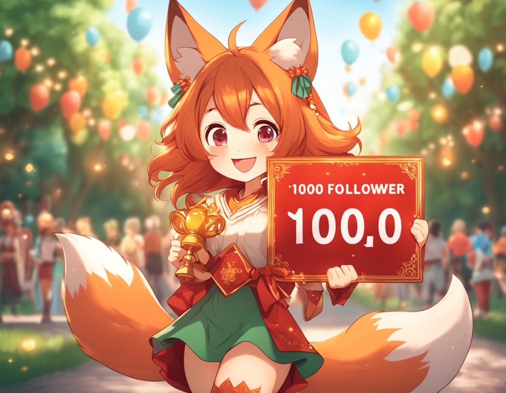 1000フォロワーありがとうございます！