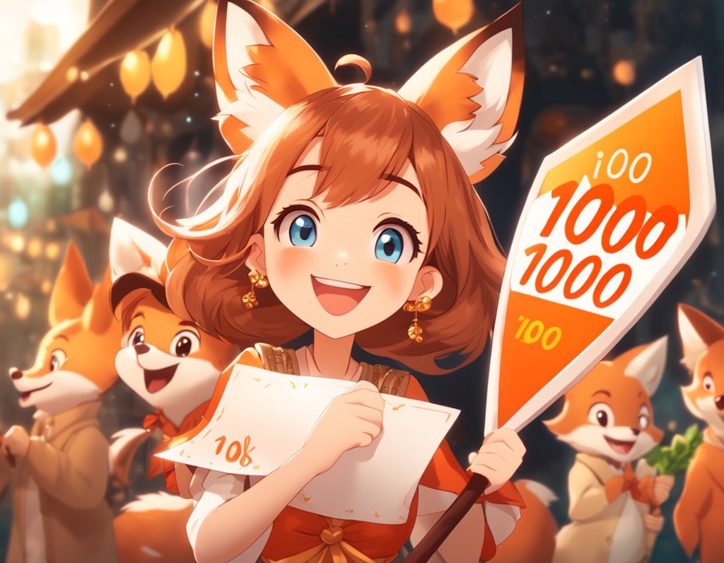 1000フォロワーありがとうございます！