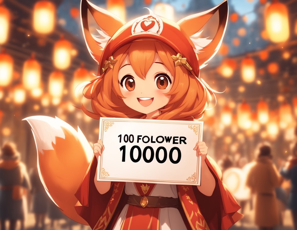 1000フォロワーありがとうございます！