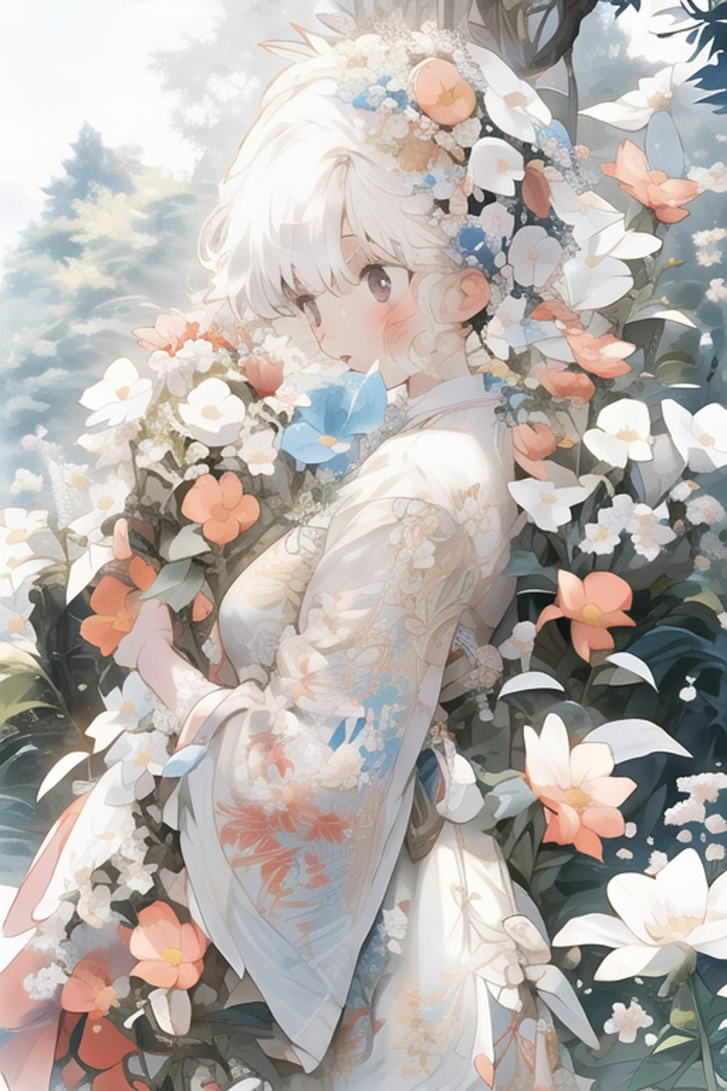 花と少女