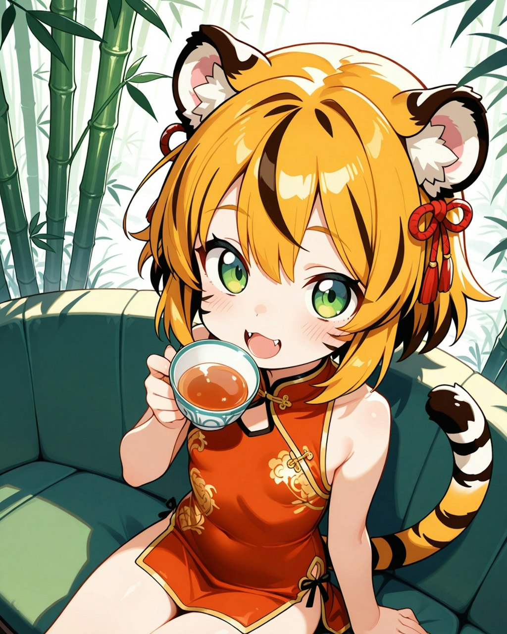 ちゃいなたいがぁーのお茶会♡