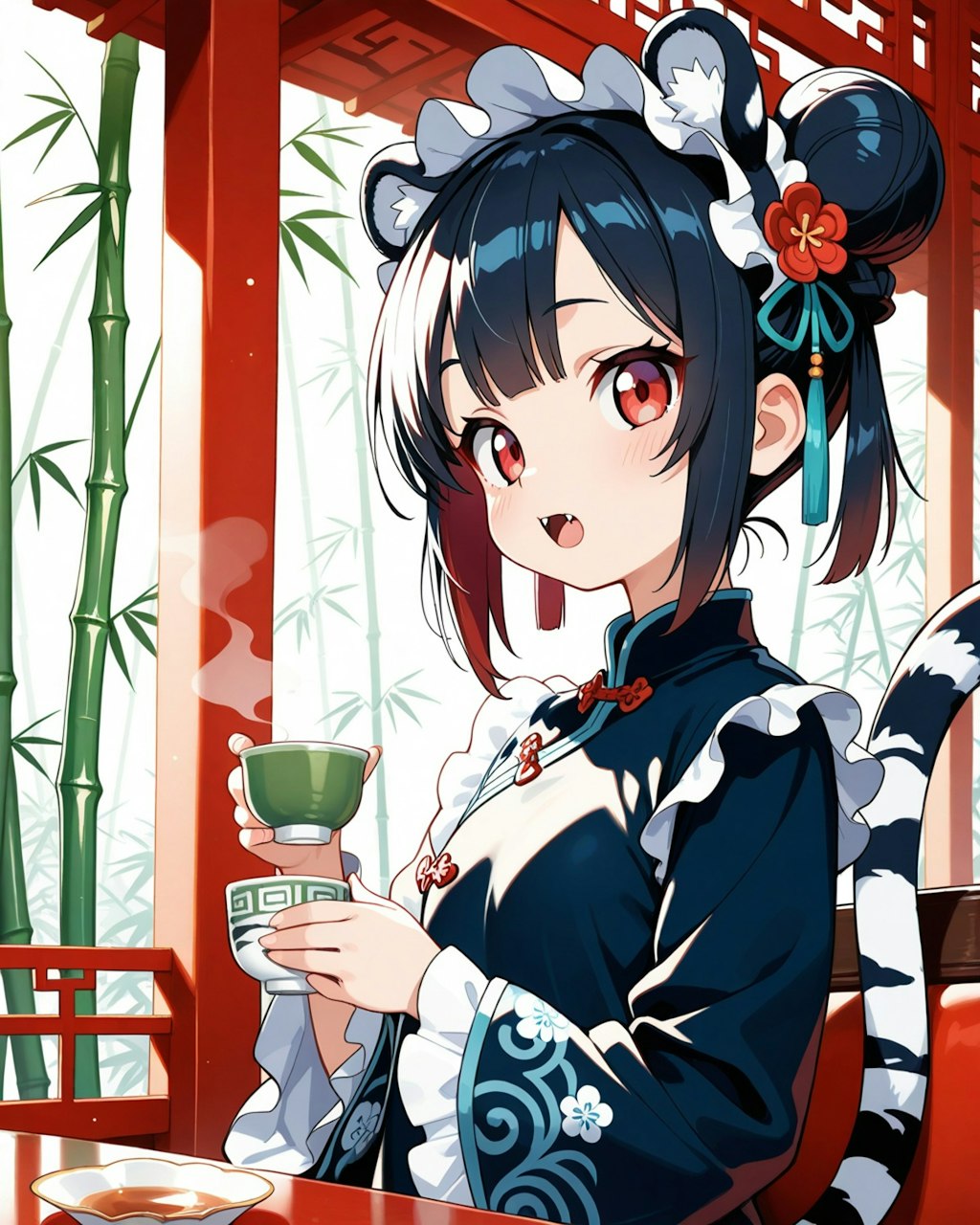 ちゃいなたいがぁーのお茶会♡