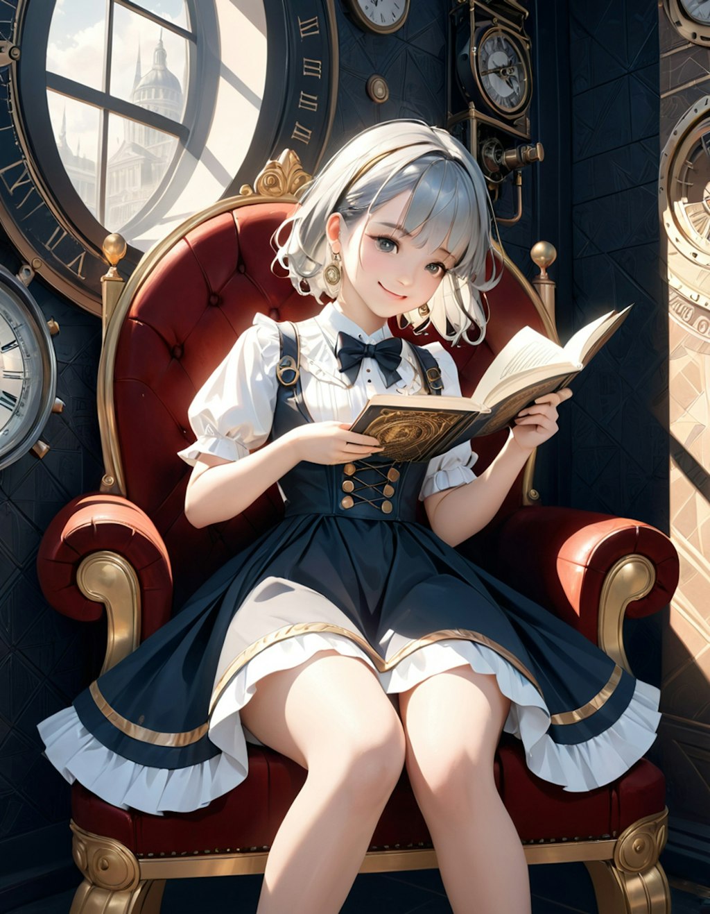 本を読む少女